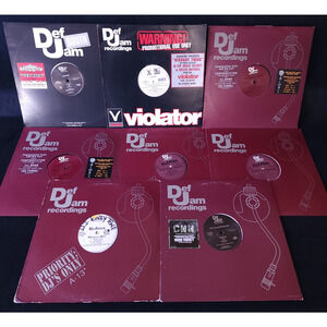 Lot of 8 Def Jam Promo Records Ludacris Funkmaster Flex Redman Vinyl Recordings